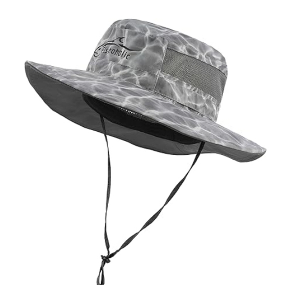 Fishing Hat Boonie Bucket Hat UPF50+ Sun Protection Wide Brim 2 Adj Straps - Picture 2 of 8